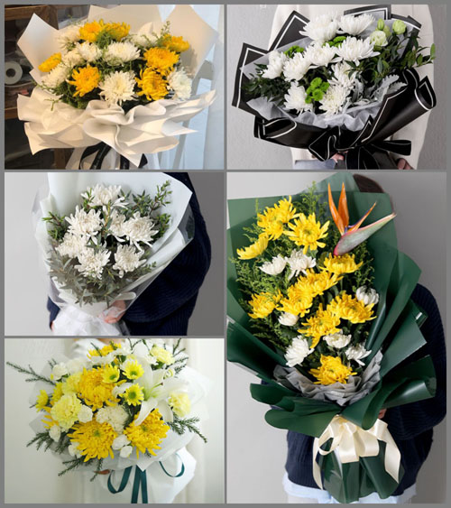 贵州六盘水六枝特区大用镇汨港村白事花束代送